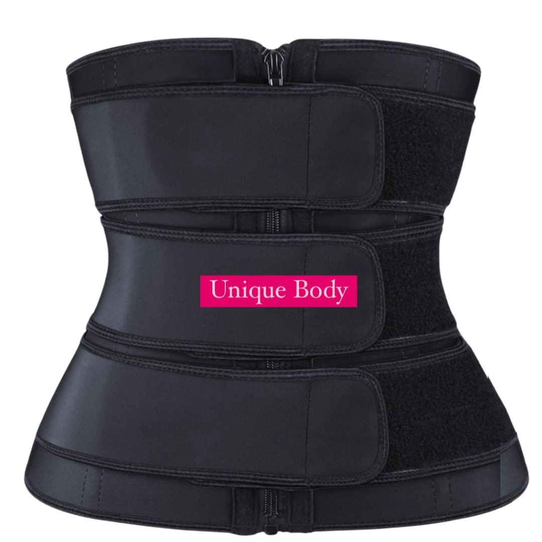 Unique 3 Zipper Belt Waist Trainer