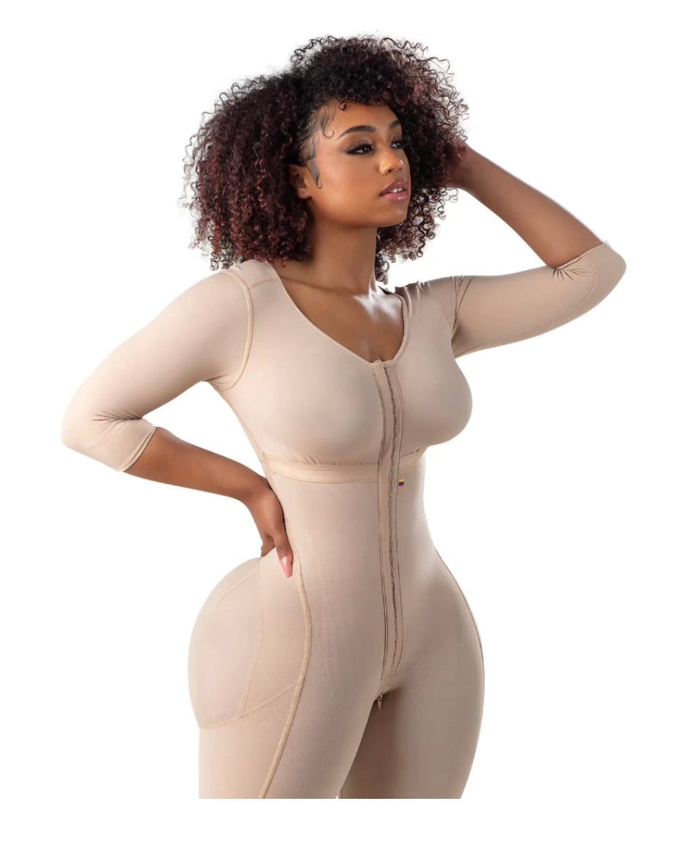 Full Body Post Op Body Shaper with Sleeves #714 – KIMMI COUTURE